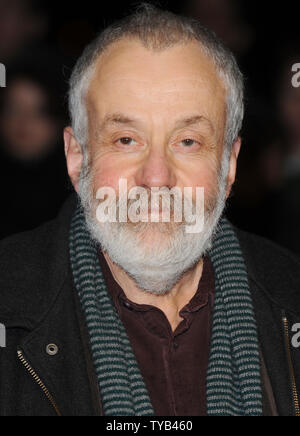 British director Mike Leigh attends the 'London Film Critics' Circle Film Awards' at BFI Southbank in London on February 10, 2011.     UPI/Rune Hellestad Stock Photo