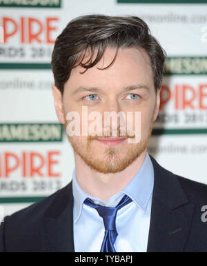 Scottish actor James McAvoy attends the 'Empire Awards 2012' at Grosvenor House Hotel in London on March 25, 2012.     UPI/Paul Treadway Stock Photo