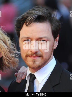 Scottish actor James McAvoy attends 'The Olivier Awards 2012' at The Royal Opera House in London on April 15, 2012.     UPI/Paul Treadway Stock Photo