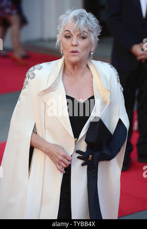 American actress Tyne Daly attends 'The Olivier Awards 2012' at The Royal Opera House in London on April 15, 2012.     UPI/Paul Treadway Stock Photo