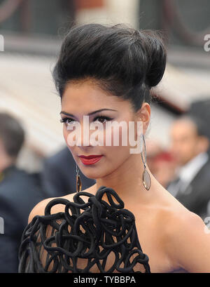 American singer Nicole Sherzinger attends the World premiere of 'Men In Black 3' at The Odeon Leicester Square in London on May 16, 2012.     UPI/Paul Treadway Stock Photo