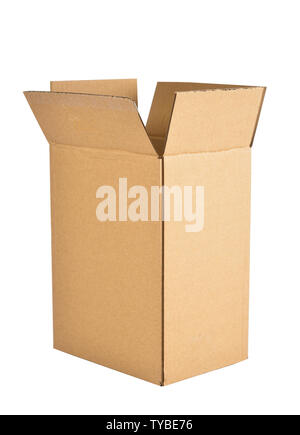 Blank corrugated box Stock Photo