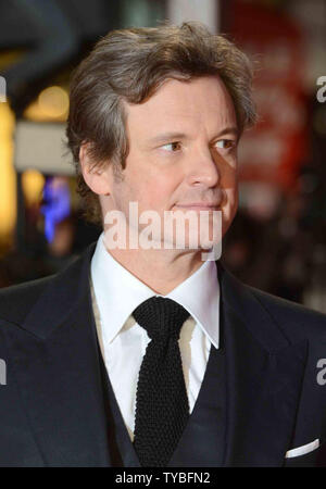 English actor Colin Firth attends The World Premiere of 'Gambit' at The Empire Cinema in London on November 7, 2012.     UPI/Paul Treadway.. Stock Photo