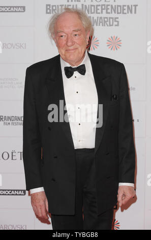 English actor Michael Gambon attends The 15th Moet British Independent Film Awards at Old Billingsgate in London on December 9, 2012.     UPI/Paul Treadway Stock Photo