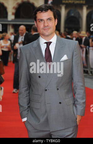 Daniel Pirrie attends The World Premiere of 'Diana' at The Odeon Leicester Square in London on September 5, 2013.     UPI/Paul Treadway Stock Photo