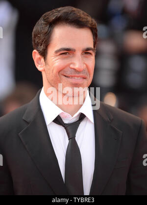 American actor Chris Messina attends the premiere of 'Manglehorn' at the 71st Venice Film Festival in Venice on August 30, 2014.     UPI/ Rune Hellestad Stock Photo