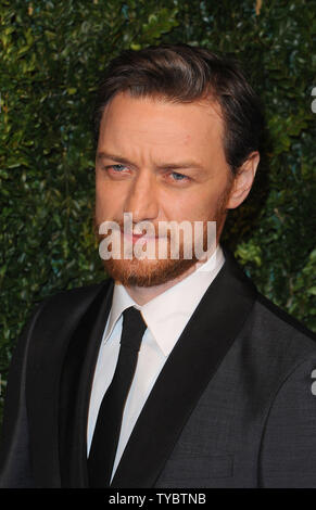 Scottish actor James McAvoy attends the London Evening Standard Theatre Awards at The Palladium in London on November 30, 2014.     UPI/Paul Treadway Stock Photo