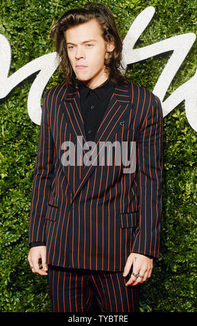 British singer Harry Styles from One Direction attends the
