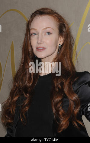 English actress Olivia Grant attends the Burberry Festive Film Premiere at Burberry Regent Street in London on November 3, 2015. Photo by Paul Treadway/ UPI Stock Photo