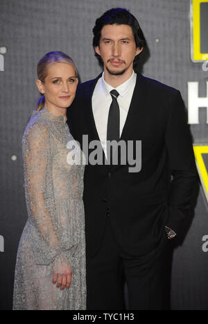 Adam Driver attends the European Premiere of Star Wars - The Last Jedi ...