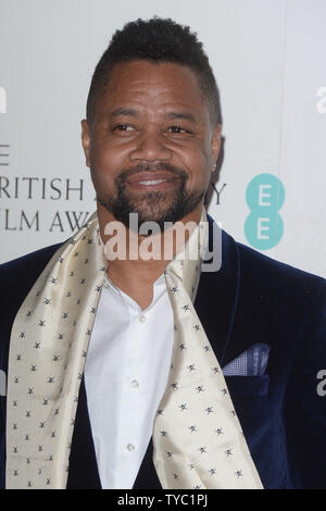 American actor Cuba Gooding Jr. attends the EE British Academy Film Awards Nominees Party at Kensington Palace in London on February 13, 2016.     UPI/ Rune Hellestad Stock Photo