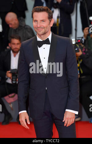 American actor Bradley Cooper attends the premiere for A Star Is Born during the 75th Venice Film Festival in Venice on August 31, 2018. Photo by Paul Treadway/ UPI Stock Photo