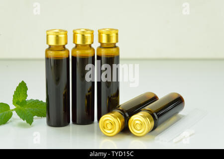 Traditional Chinese Medicine Oral Liquid Stock Photo