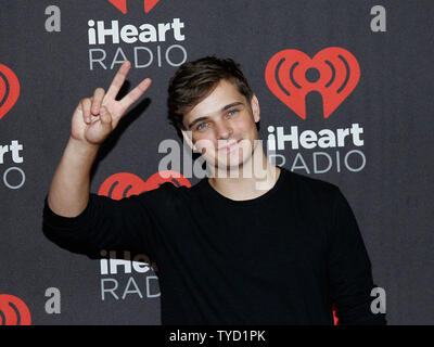 Dutch DJ Martin Garrix arrives for the iHeartRadio Music Festival at the T-Mobile Arena in Las Vegas, Nevada on September 23, 2016.  Photo by James Atoa/UPI Stock Photo