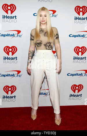 Iggy Azalea arrives for the iHeartRadio Music Festival at the T-Mobile Arena in Las Vegas, Nevada on September 21, 2018.  Photo by James Atoa/UPI Stock Photo