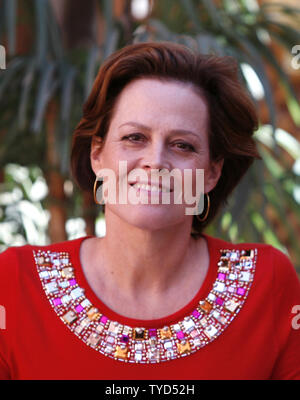 Actress Sigourney Weaver arrives at a photocall during the Marrakech International Film Festival in Marrakech on November 16, 2008.   (UPI Photo/David Silpa) Stock Photo