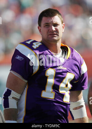 Minnesota vikings quarterback brad johnson hi-res stock