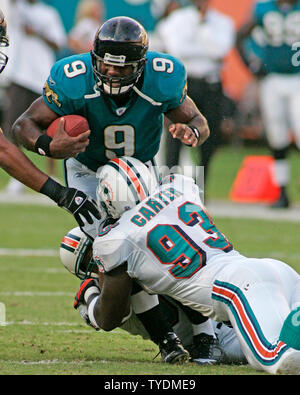 Miami Dolphins quarterback David Garrard (9) during the NFL mini ...