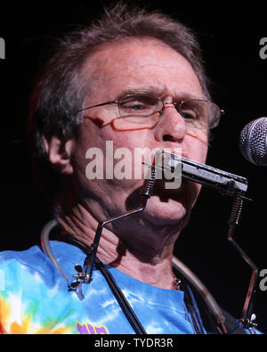 Country Joe McDonald performs in the HippieFest  tour at the Seminole Hard Rock Hotel and Casino in Hollywood, Florida on August 2, 2007. (UPI Photo/Michael Bush) Stock Photo