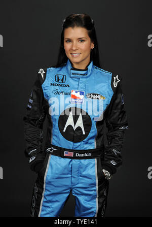 Danica Patrick participates in the Indy Racing League media day at Homestead-Miami Speedway in Homestead, Florida on February 24, 2009. (UPI Photo/Michael Bush) Stock Photo