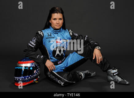 Danica Patrick participates in the Indy Racing League media day at Homestead-Miami Speedway in Homestead, Florida on February 24, 2009. (UPI Photo/Michael Bush) Stock Photo