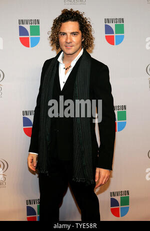 David Bisbal arrives for the 2010 Premio Lo Nuestro award show at American Airlines Arena in Miami, Florida on February  18, 2010. UPI/Martin Fried Stock Photo