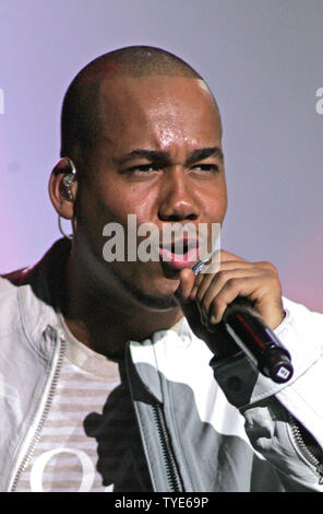 Anthony 'Romeo' Santos lead singer of Aventura performs at the Seminole Hard Rock Hotel and Casino in Hollywood, Florida on July 6, 2010. UPI/Michael Bush Stock Photo