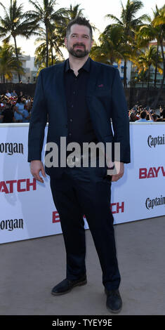 Director Seth Gordon attends the US premiere of the motion picture Baywatch in Lummus Park, Miami Beach, Florida, May 13, 2017. The movie is a remake of the TV series that ran from 1989-2001.   Photo by Gary I Rothstein/UPI Stock Photo