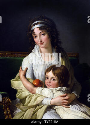 Madame Boyer Fonfrede and her son 1796 Francois Andre Vincent 1746-1816 France, French, Stock Photo