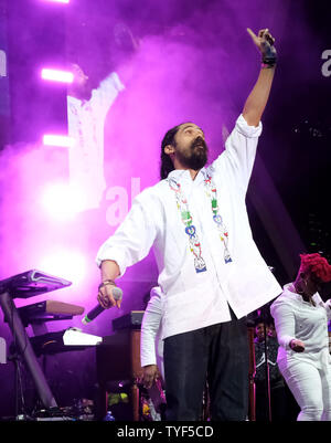 Damian Marley performs at the KAYA music fest at Bayfront park in Miami ...