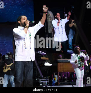 Damian Marley performs at the KAYA music fest at Bayfront park in Miami ...