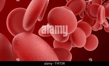 3d rendered platelet model Stock Photo