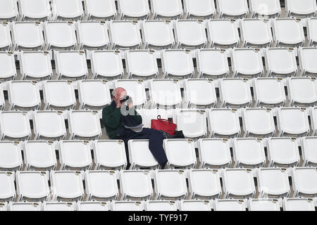 A spectator looks on during Hampshire CCC vs Essex CCC, Specsavers ...