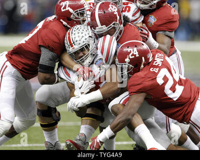 January 1, 2015: Alabama Crimson Tide quarterback Blake Sims (6) is