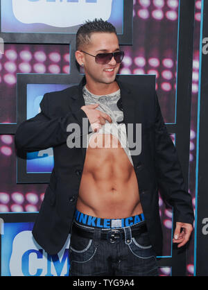 Mike 'The Situation' Sorrentino arrives at the Country Music Television Awards in Nashville, Tennessee on June 9, 2010. UPI/Alexis C. Glenn Stock Photo