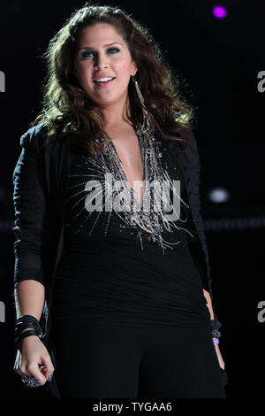 Lady Antebellum performs at the Country Music Association (CMA) Music Festival in Nashville on June 7, 2012. UPI/Terry Wyatt Stock Photo