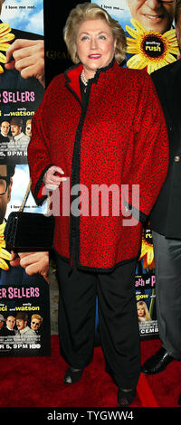 Barbara Taylor Bradford arrives for the November 19, 2004 New York Screening of HBO's new film 'The Life & Death of Peter Sellers' at the Loews Tower East Theater.  (UPI Photo/Laura Cavanaugh) Stock Photo