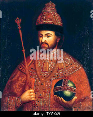 Tsar Ivan V of Russia, 1666-1696, portrait painting, 1700-1799 Stock Photo
