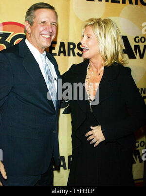 Charles Gibson and Joan Lunden arrive for the 'Good Morning America' 30th Anniversary Celebration at Lincoln Center in New York on October 25, 2005.   (UPI Photo/Laura Cavanaugh) Stock Photo