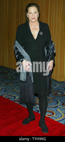 Kathleen Turner arrives at the opening night party for the Broadway revival production of Neil Simon's 'The Odd Couple' at the Marriott Marquis Hotel in New York on October 27, 2005.   (UPI Photo/Laura Cavanaugh) Stock Photo