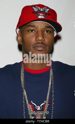 Rapper Cam'ron talks to the media at a press conference for his new ...