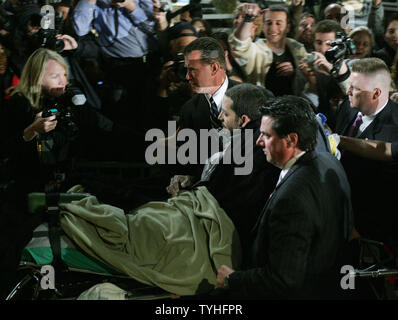 Magician David Blaine after a week buried alive in New York Stock Photo