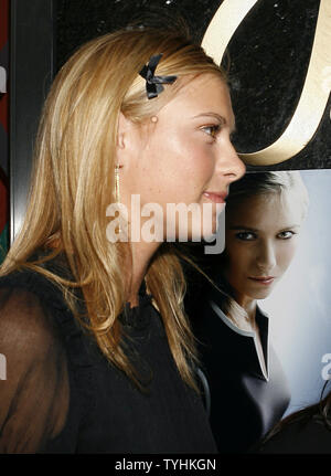 Maria Sharapova arrives for pictures before showing off her new Tag ...