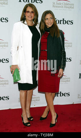 Lorraine Bracco and daughter Stella Keitel arrive for 'The Soprano's' cast party held on board Steve Forbes' Highlander yacht and benefiting St. Jude Children's Research Hospital at Chelsea Piers in New York on June 14, 2007.  (UPI Photo/Laura Cavanaugh) Stock Photo