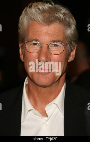 Richard Gere arrives at Azza Lounge for a reception following the premiere of 'The Hunting Party'  in New York City on August 22, 2007.  (UPI Photo/Sylvain Gaboury) Stock Photo