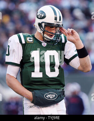 Minnesota Vikings' Chad Greenway (52) celebrates after intercepting a pass  by New York Jets quarterback Chad Pennington during the first quarter of a  NFL preseason game at Giants Stadium in East Rutherford