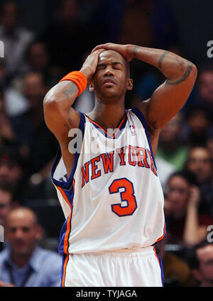 Men's New York Knicks Stephon Marbury Mitchell & Ness Blue