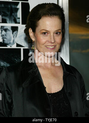 Sigourney Weaver arrives for the premiere of 'Vantage Point' at the AMC Lincoln Square Theater in New York on February 20, 2008.   (UPI Photo/Laura Cavanaugh) Stock Photo