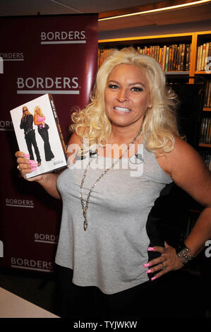 ***FILE PHOTO*** Beth Chapman, wife of Dog The Bounty Hunter, loses battle against throat cancer at the age of 51. Beth Chapman at Duane Chapman's book signing for 'When Mercy Is Shown, Mercy Is Given' at Borders Wall Street in New York City. March 19, 2010. Credit: Dennis Van Tine/MediaPunch Stock Photo