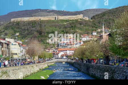 Prizren is beautiful small town in the Kosovo area separated from Serbia Stock Photo